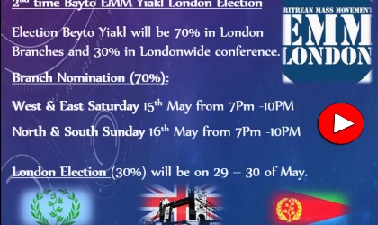 EMM London May 2021 Election announcement press-release