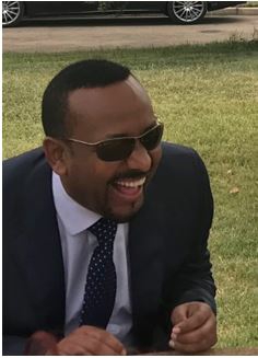 PM Abiy Ahmed laughing