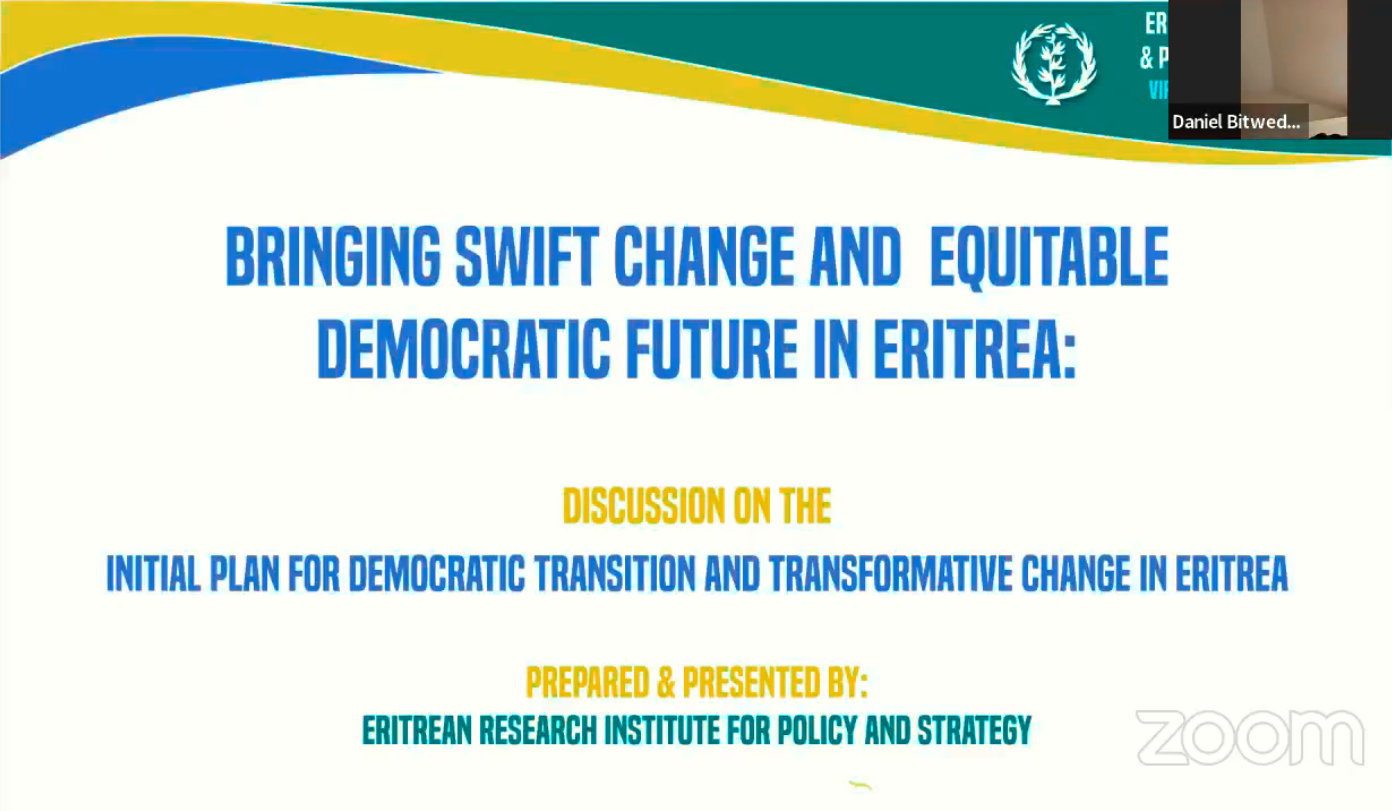 ERIPS Conference on Building a Sustainable Future for Eritrea, 20 May 2023.