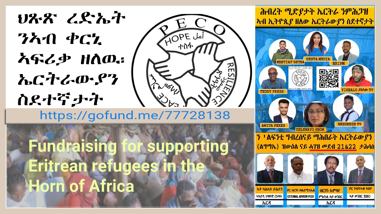 Urgent Call to Save the Lives of Eritrean Refugees in the Horn of Africa.