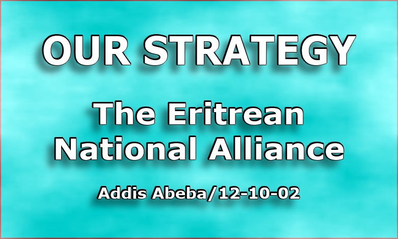 The Eritrean National Alliance Strategy 12-10-2002 